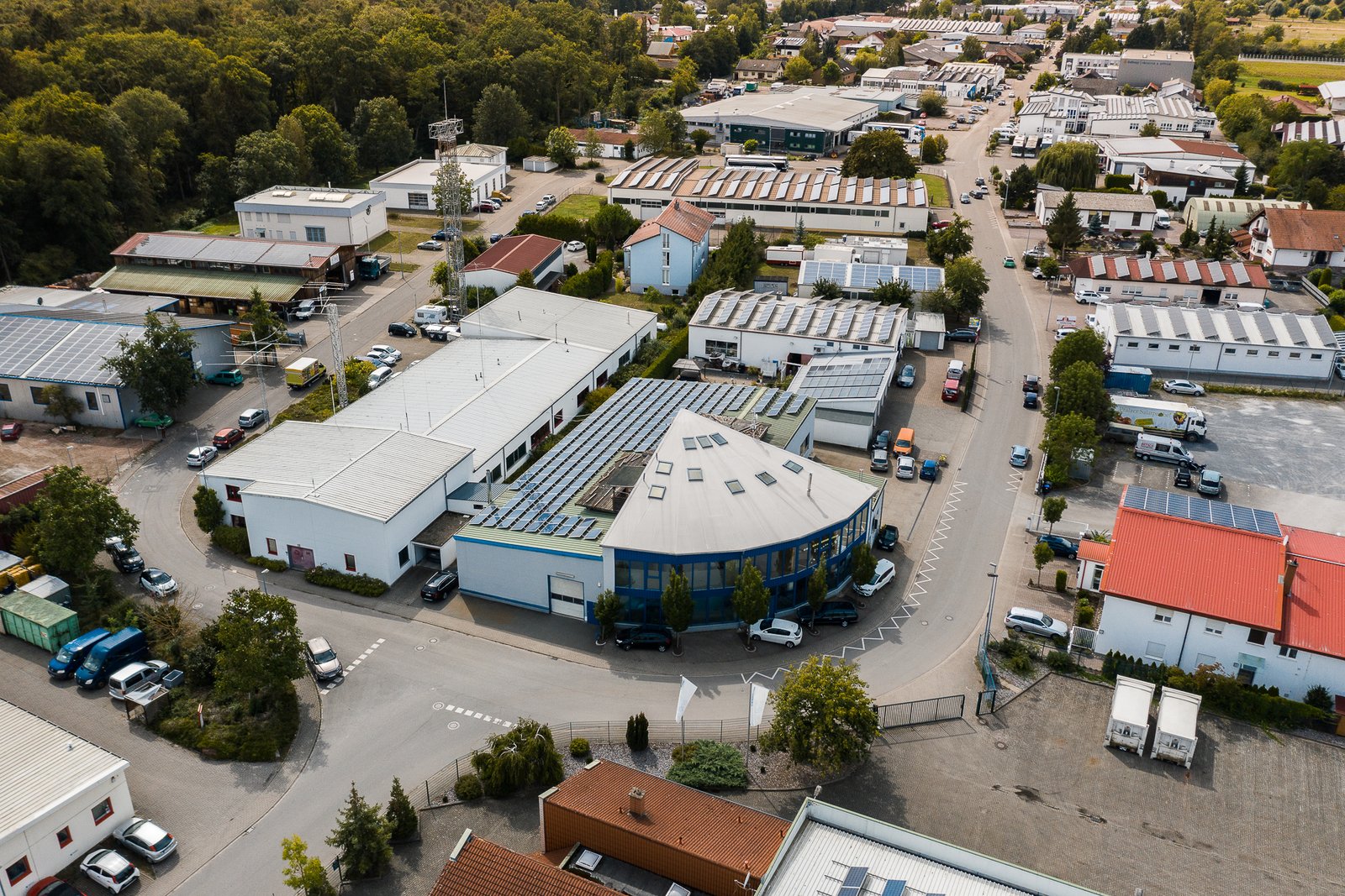 WiMo-Standort in Herxheim, Südpfalz – Luftbild