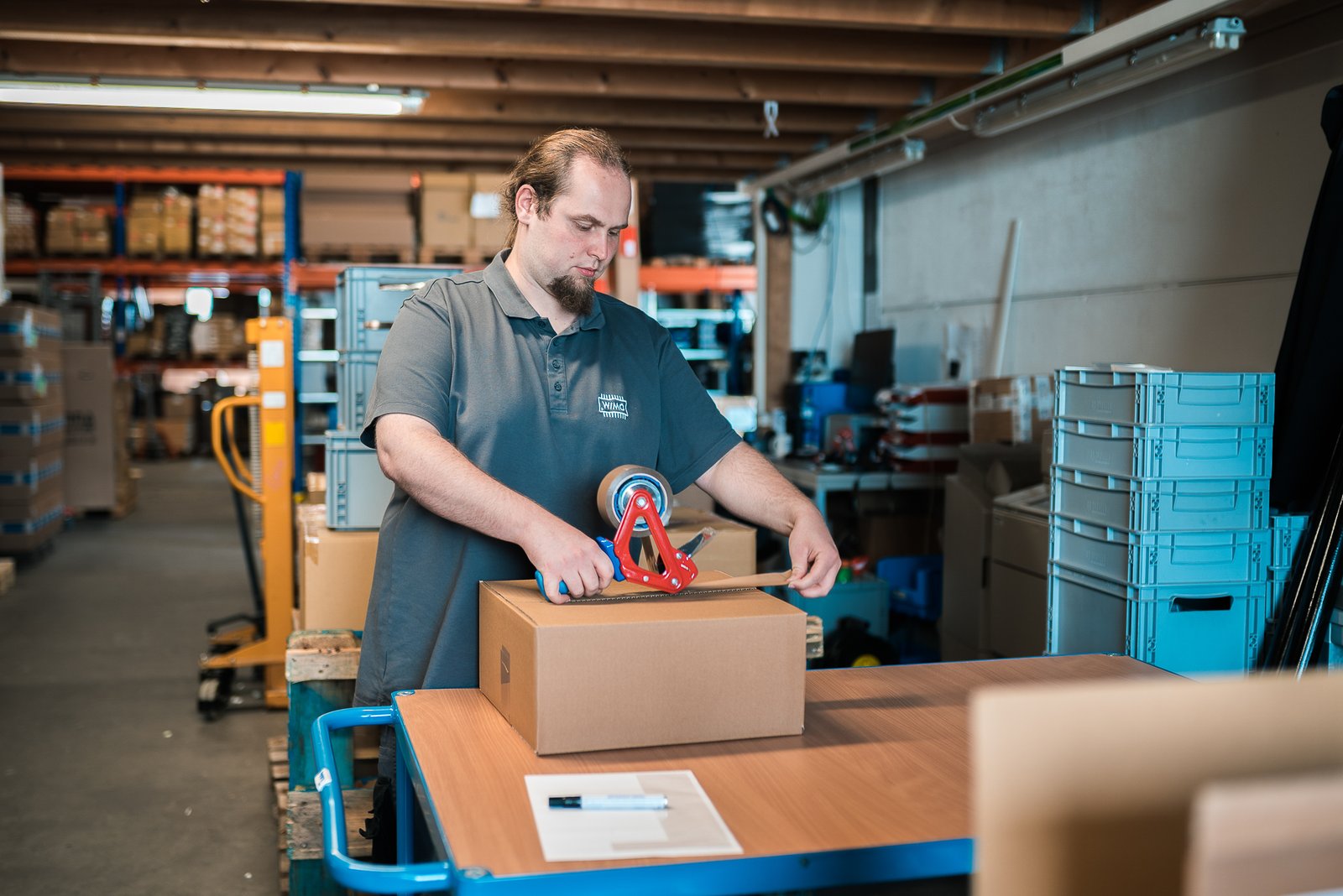 Versand-Verpackung im Lager